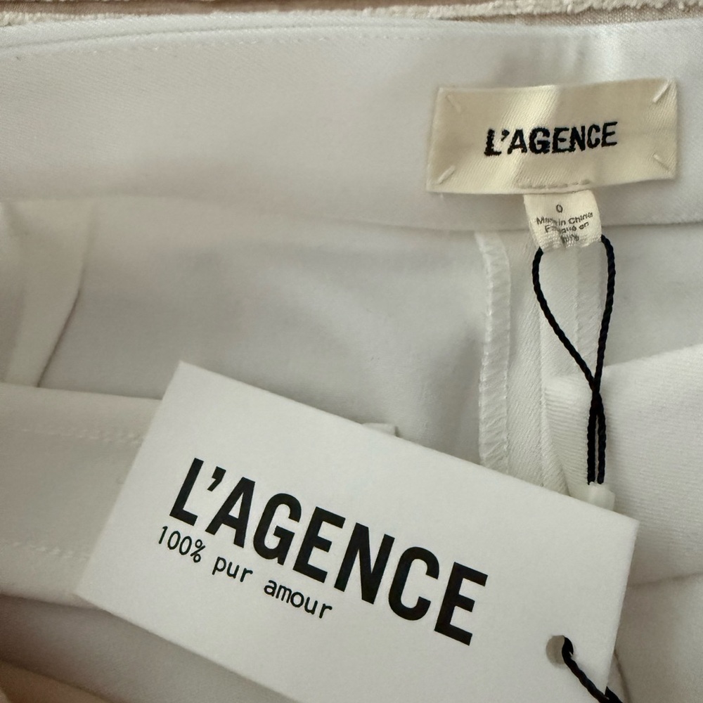 L’angence Livvy dress pant with black satin tuxedo stripe - Picture 6 of 6